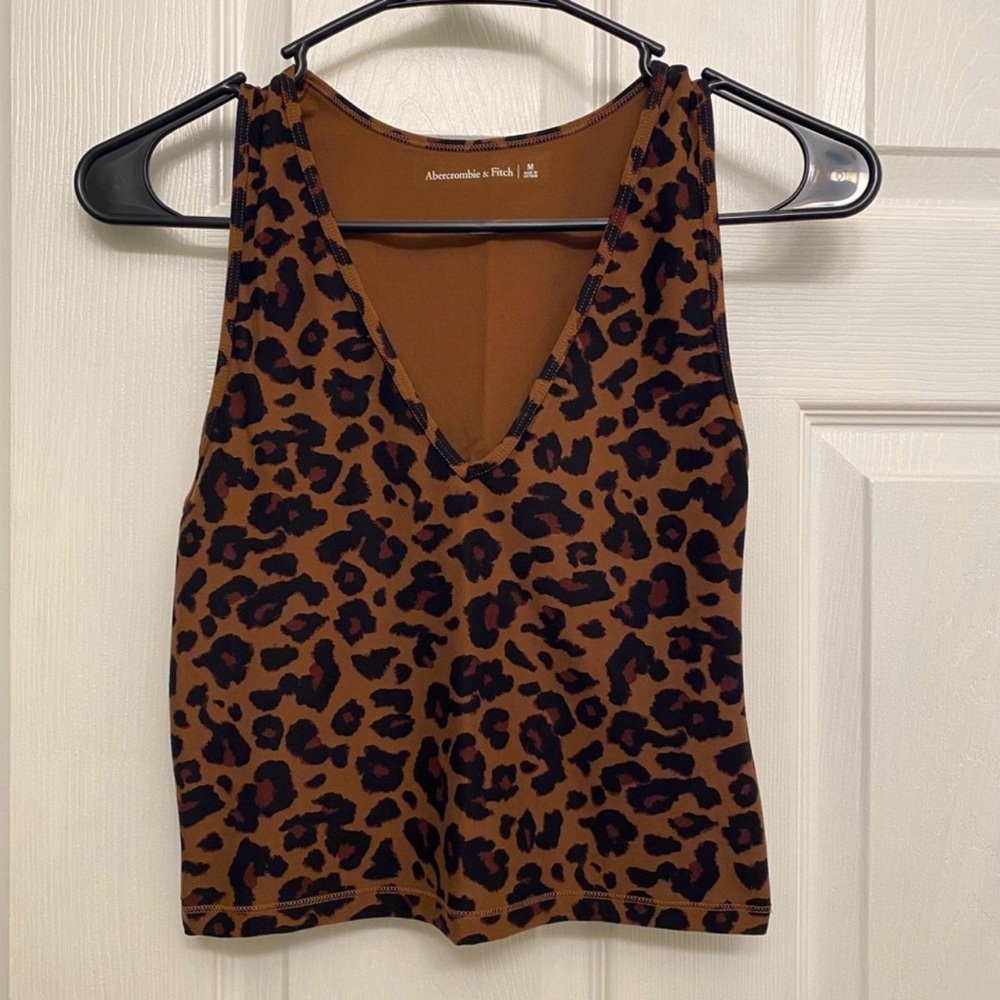 Abercrombie & Fitch Brown Leopard Tank Top - Picture 3 of 3